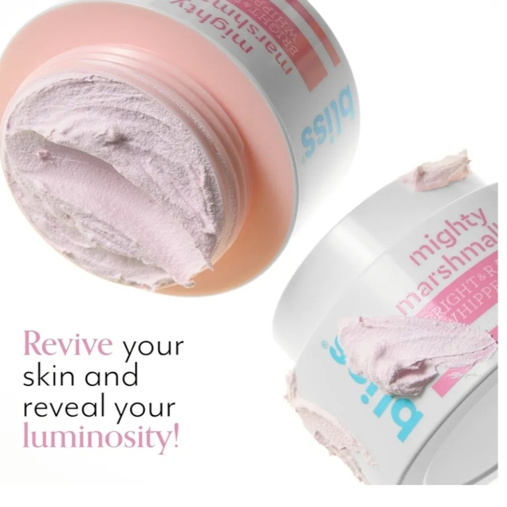 Bliss Mighty Marshmallow Bright & Radiant Whipped Mask, 15ml (0.5oz), New - Picture 5 of 6